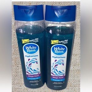 2 pack Vintage White Rain Hydrations Mega Hold Sculpting Hair Gel 16.9 Oz new .